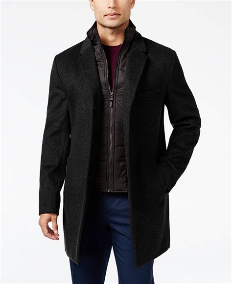 michael kors jacket mens collin|Michael Kors men's overcoat macy's.